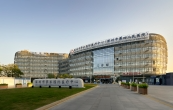 Exterior landscape of the hospital