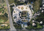 Aerial view of the hospital